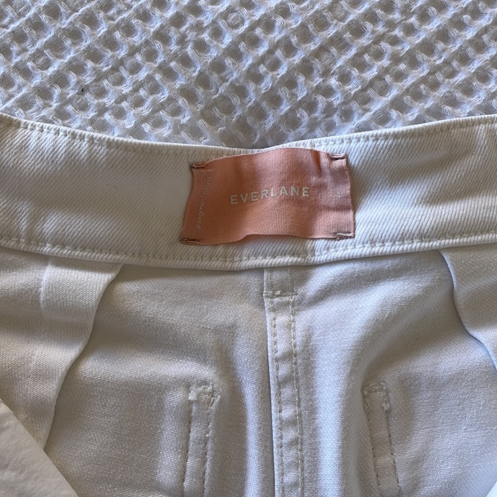High Waisted White Everlane Pants - Womens Size 4
